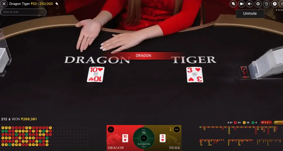 Dragon Tiger Table